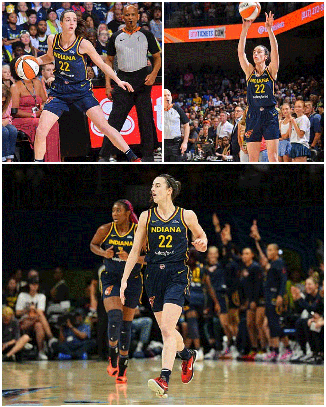 Caitlin Clark officially announced herself on the WNBA stage when she ...